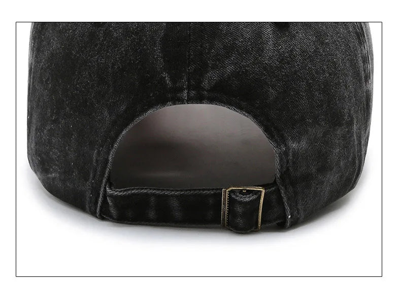 Casquette de baseball en denim délavé pour hommes et femmes, version coréenne, printemps et automne, mode décontractée, chapeau de soleil, site officiel