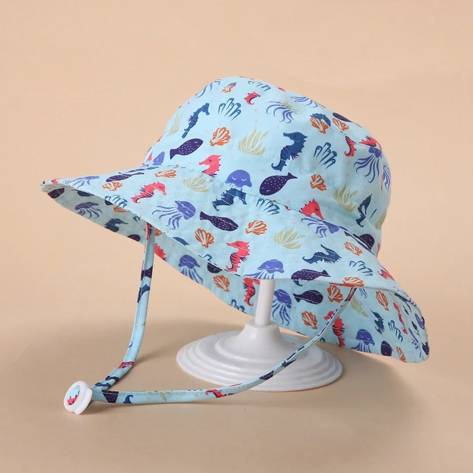 Newborn Baby Hats Boys Girls Panama Summer Kids Sun Hat Infant Beach Fisherman Bucket Hat Children Breathable Outdoor Hats