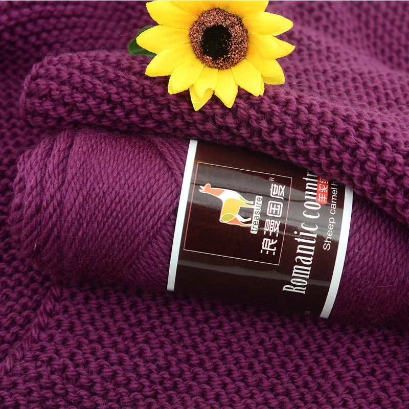 TPRPYN 1 stück 100g Alpakawolle Weiche Warme Strickkammgarn Alpakawolle Häkelgarn Faden Schals Handschuhe Handarbeit Reine Multic