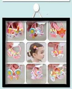 2pcs New Cute Cartoon Christmas Elk Elastic Hair Bands Rubber Hair Rope Tie Girls Hair Scrunchie Ponytail Holder Gum Accessories