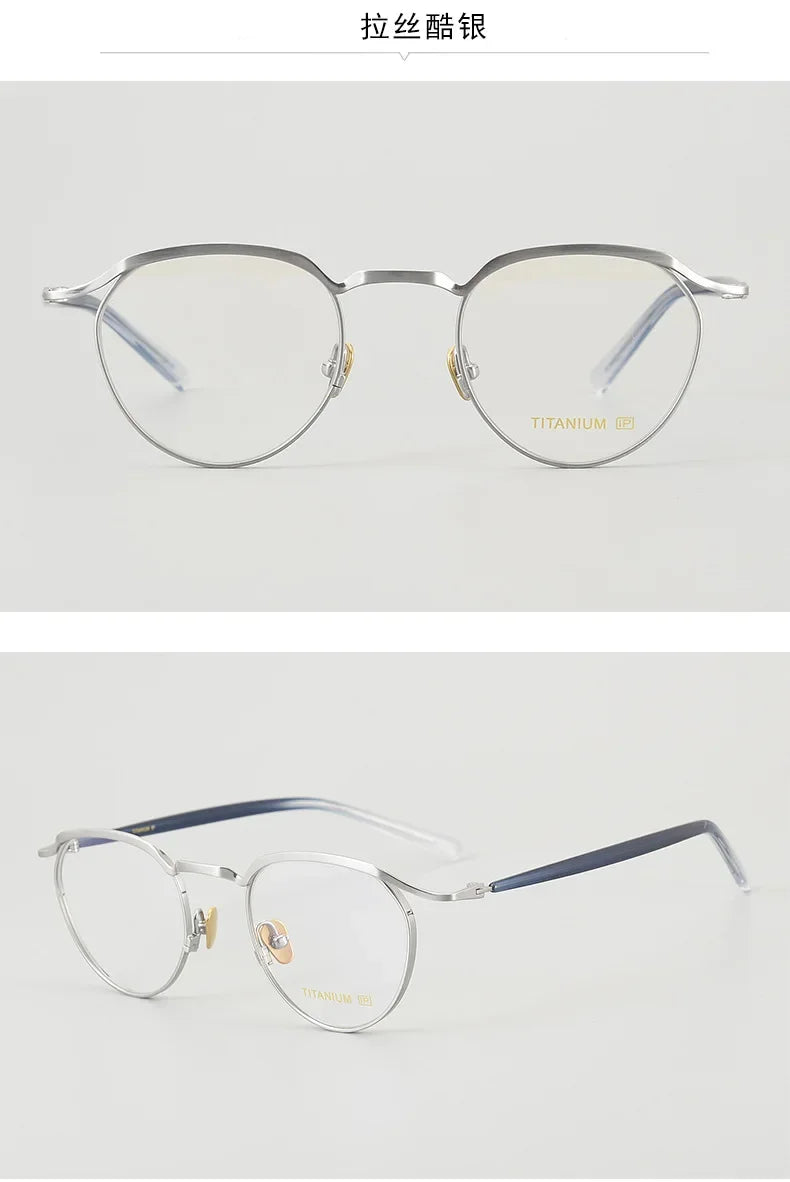 Top Quality Acetate Titanium Optical Glasses Frame Luxury Vintage Computer Eyeglasses Designer Ultra-Light Eyewear