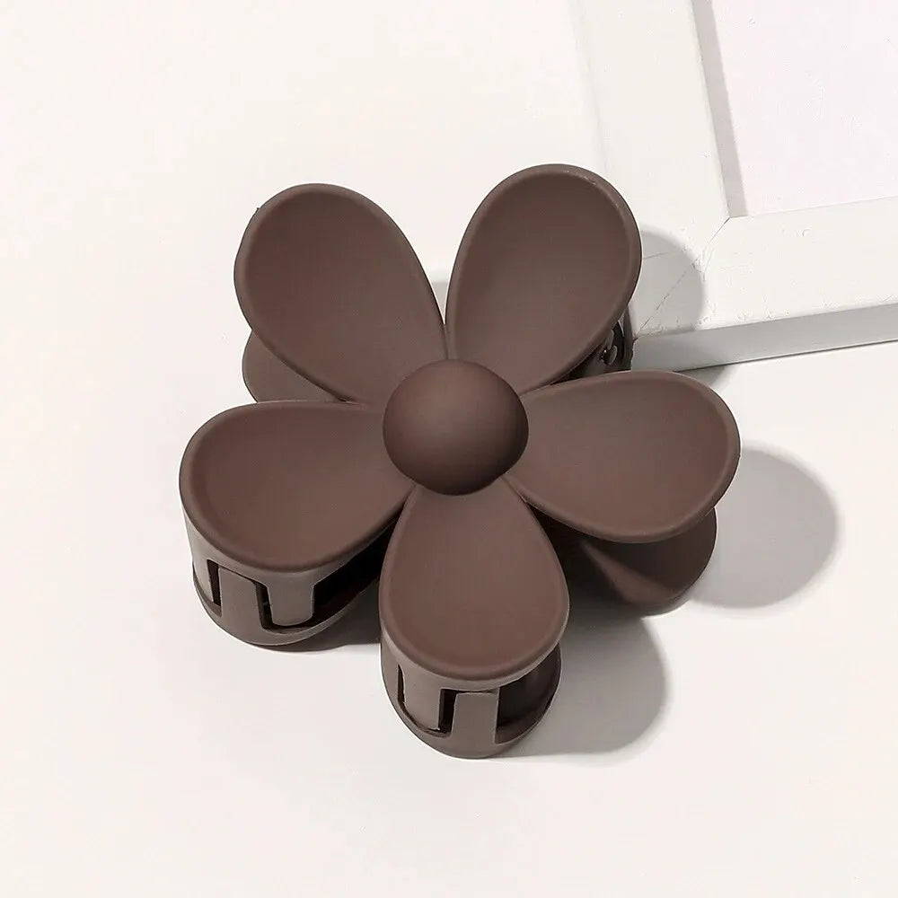 Fashion Flower Claw Clips for Women Sweet Girls Hair Claw Big Flower Hair Clamps Lady Crab Clips Hair Accessories for Women