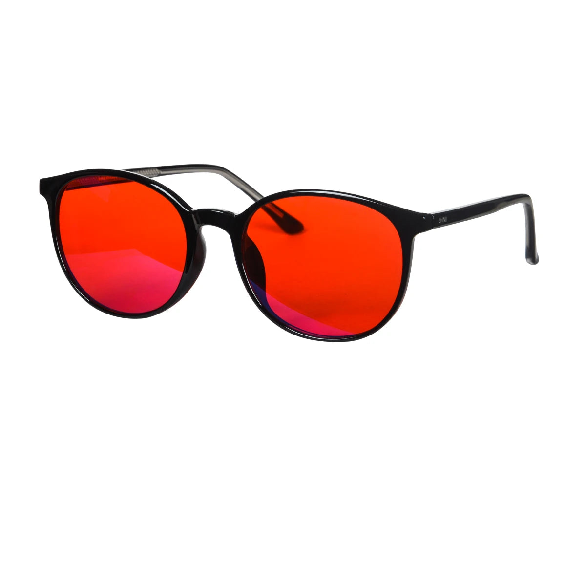 red glasses red blue light glasses for better sleep blue light blocking glasses orange lenses Tr90 women eyeglasses SH2022