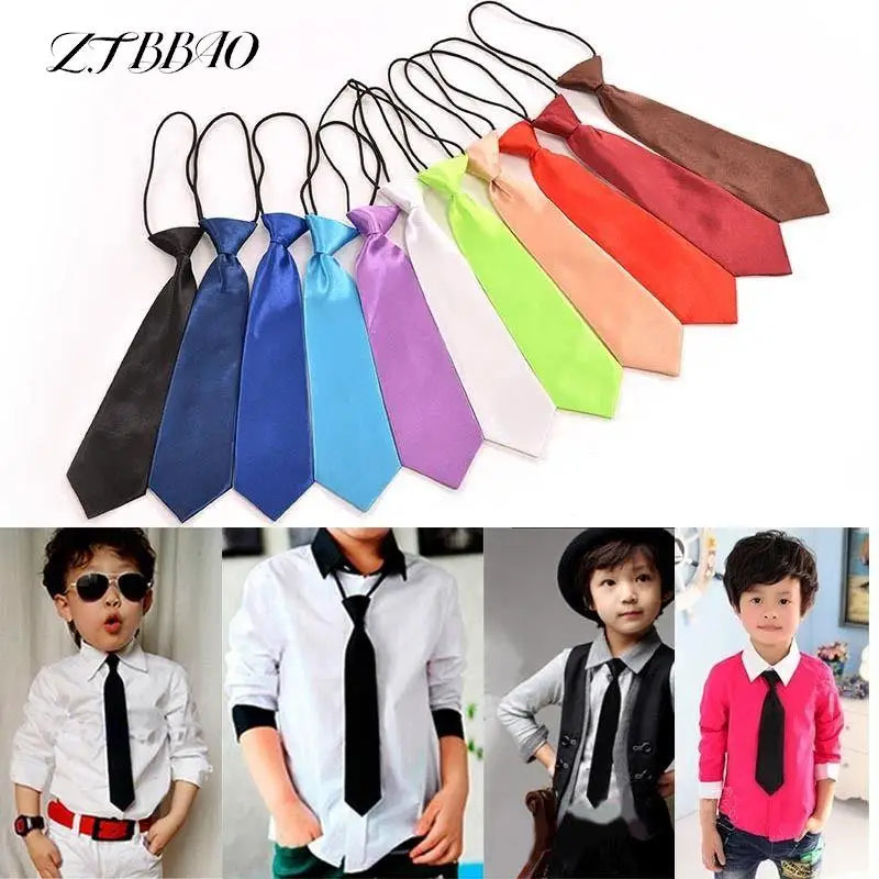 1 pièce, cravate classique tendance pour garçon, costume classique pour enfant, nœud papillon réglable, rouge, noir, blanc, pour enfant, 11 couleurs unies
