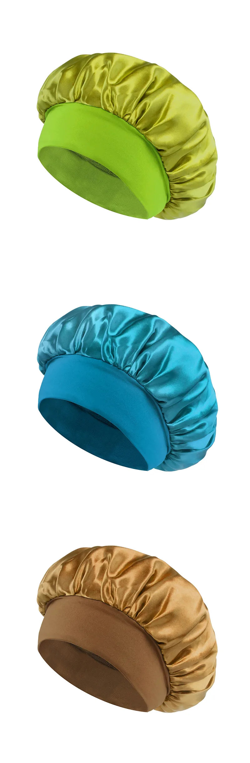 Soft Shower Caps Soft Silk Night Caps Hair Care Bonnet Nightcap for Women Beauty Salon Hair Care Hats Bathroom Products