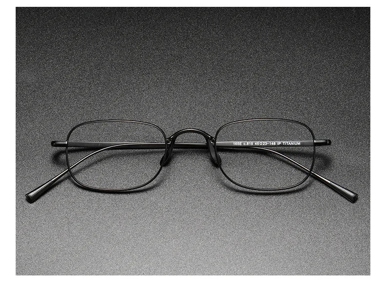 Vintage Small Square Oval 6.5g Ultra-Light Pure Titanium frame ,KJ45|Thin Frame of Golden Wire|For Men and Women
