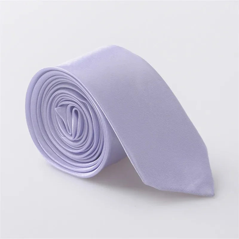 Cravate étroite de haute qualité pour homme, couleur unie, slim et fine, pour fête de mariage, largeur 5 cm, pour femme, JC0015