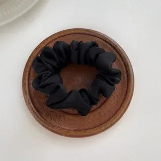 Silk Scrunchie Elastic Hair Bands Solid Color Women Girls Headwear Fashion Headband Ponytail Holder Hair Accessories