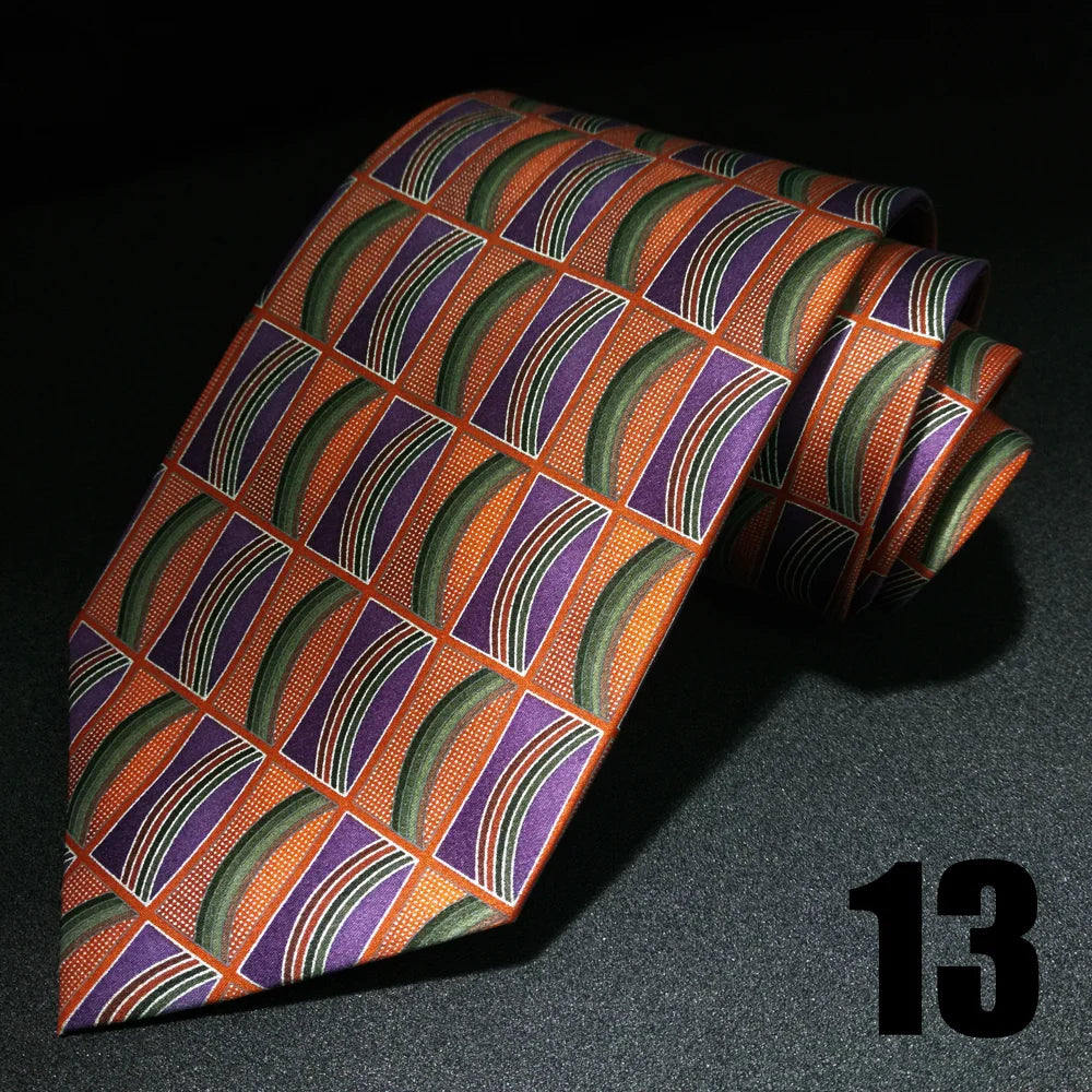 EASTEPIC Cravates de 10 cm de large pour hommes en costumes d'affaires Cravate pour hommes Accessoire Jacquard Impression de qualité Pure Soie Fête de mariage
