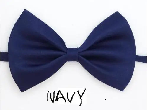 Black Neck Tiebow for Boys Girls Toddler Adjustable Solid Bow Tie Party Wedding Children's Accessories Not Afraid of Creases