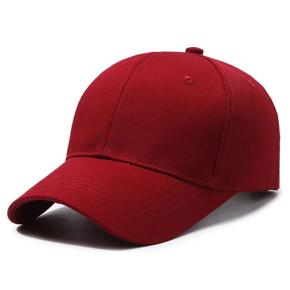Casquette de baseball noire pour homme et femme, ajustable, en coton, style décontracté, pour l'été