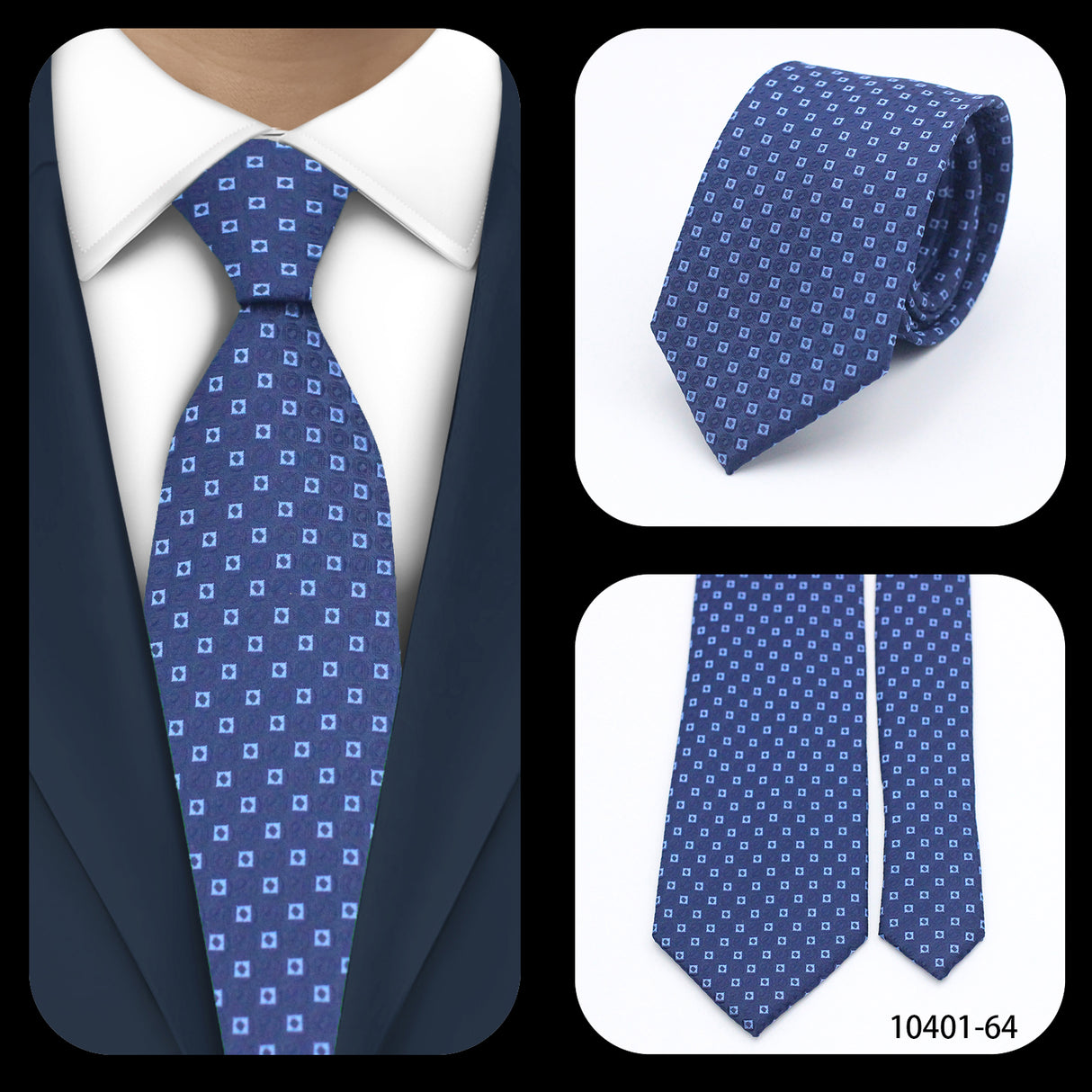 Cravates élégantes à pois pour hommes LYL 7 cm, cravate de luxe avec imprimé géométrique, cadeau pour invités, accessoires de festival pour gentleman