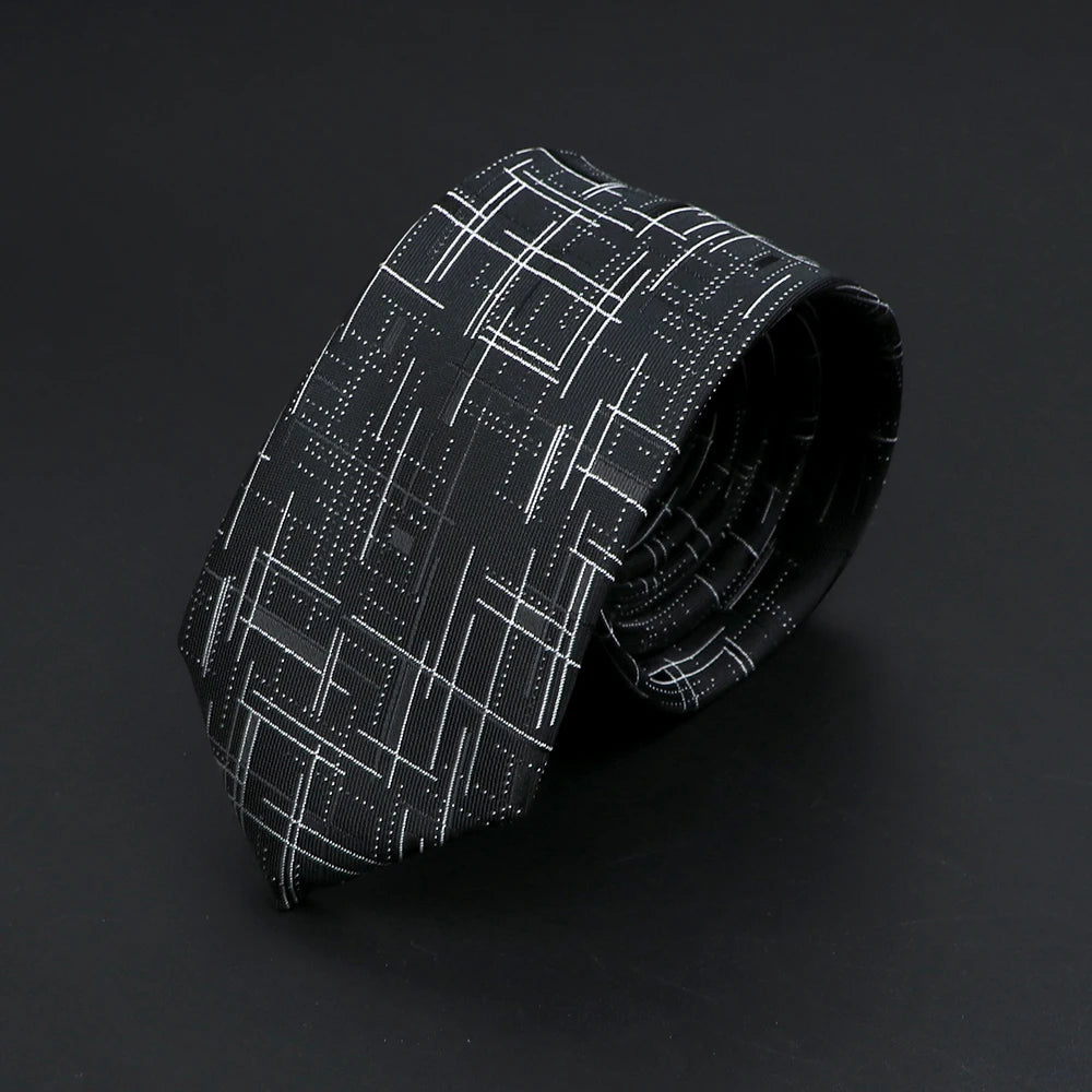 26 Styles Men's Jacquard Novelty Ties Skinny Floral Paisley Striped Necktie Business Narrow Suit Shirt Daily Wear Accessories