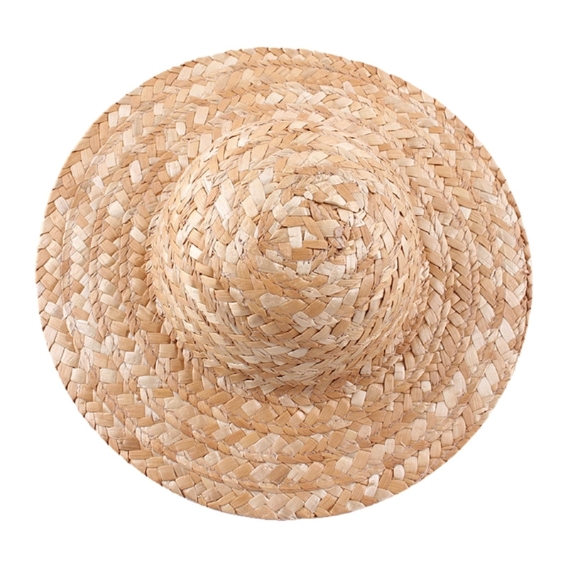 Fashionable Sun Hat for Outdoor Activities DIY Painting and Decorating Straw Hat