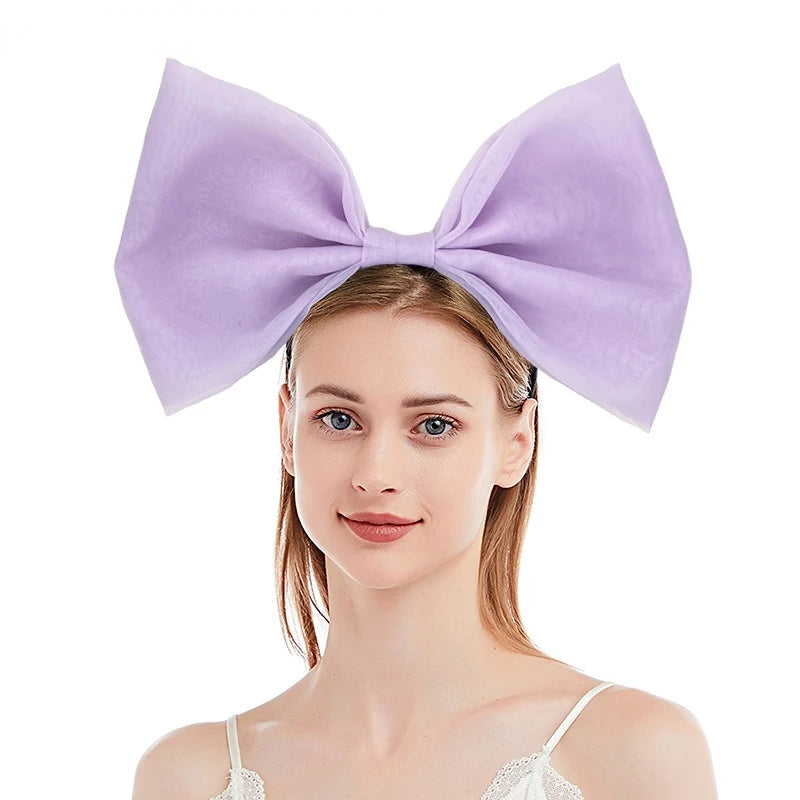 Bow Headband Bowknot Hair Bands Women Party Decoration Cosplay Costume Headwear Headpiece Birthday Accessories Halloween