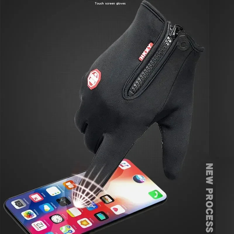 Gants de ski en velours pour écran tactile, chauds et imperméables, résistants au froid, pour l'automne et l'hiver