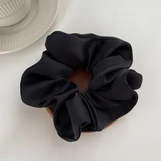 Silk Scrunchie Elastic Hair Bands Solid Color Women Girls Headwear Fashion Headband Ponytail Holder Hair Accessories