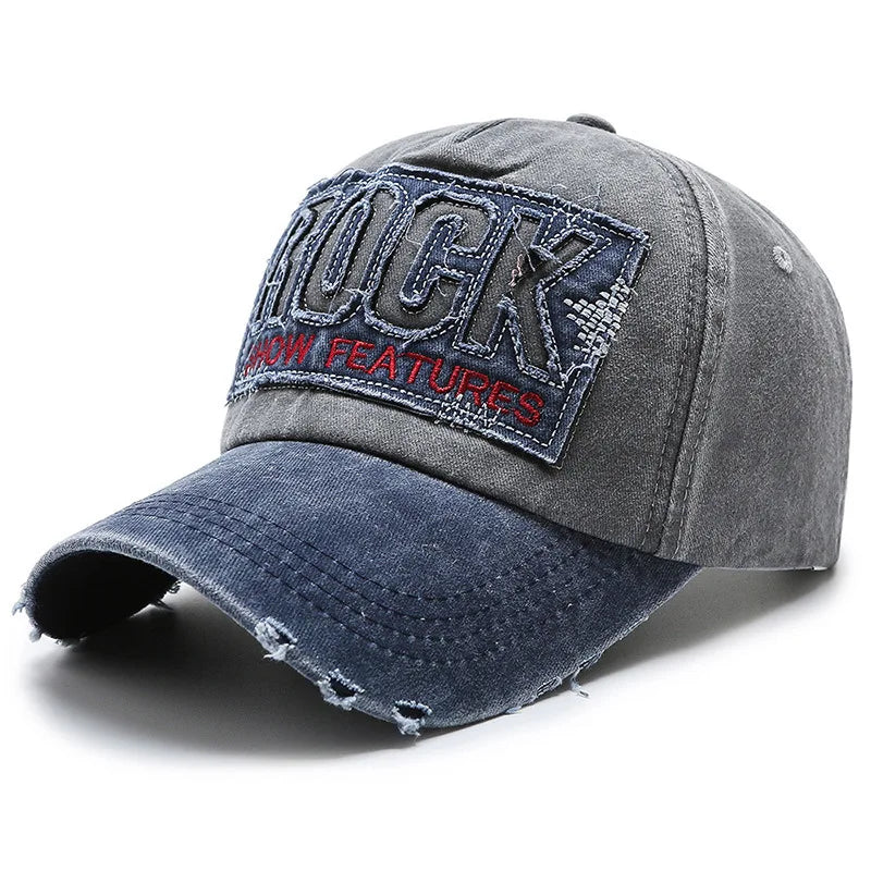 Casquette de baseball en denim délavé pour hommes et femmes, version coréenne, printemps et automne, mode décontractée, chapeau de soleil, site officiel