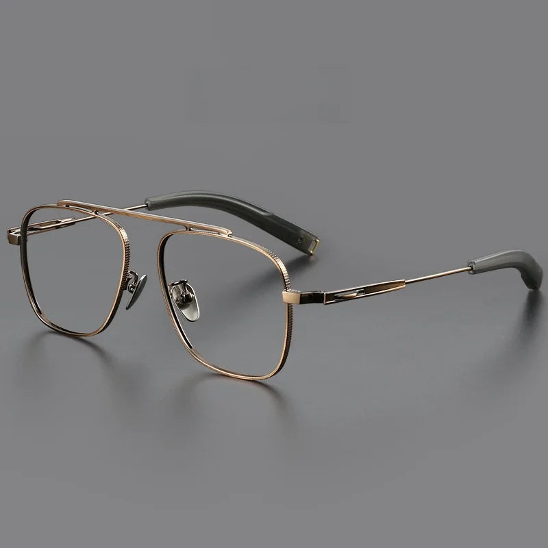 Titanium Double Beam Men's Glasses Frame Fashion Light Luxury Women's Glasses Frame Retro Optical Prescription Glasses Fram 105