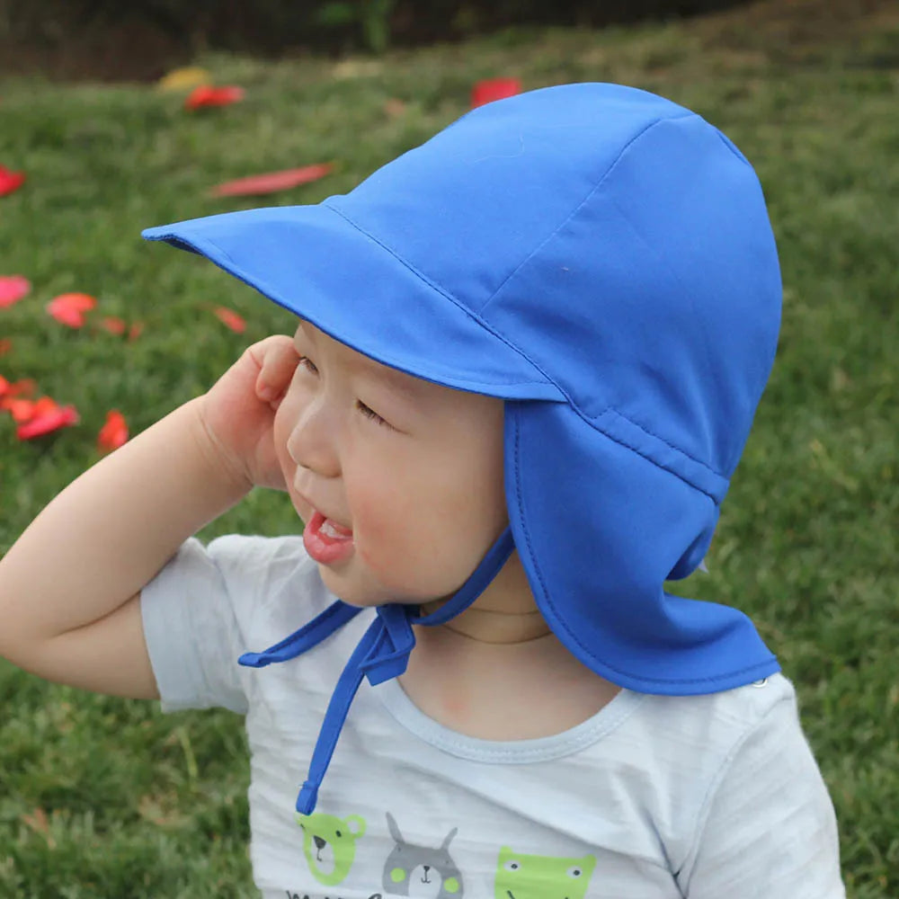 Children's Bucket Hats Adjustable Summer Baby Quick-drying Cap Wide Brim Beach Travel UV Protection Outdoor Essential Sun Caps