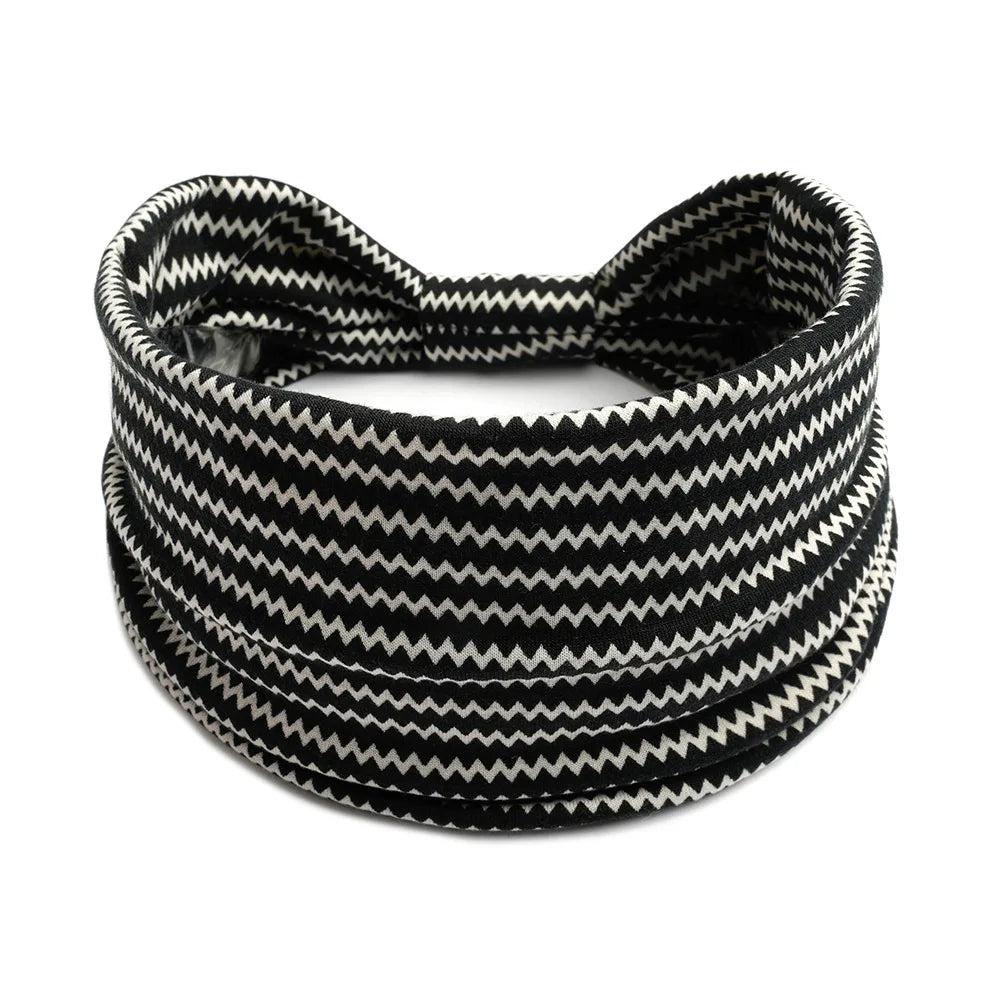 Bohemian Wide Cotton Stretch Headbands Women Headwrap Turban Headwear Bandage Hairbands Bandana Wide Headbands Hair Accessories