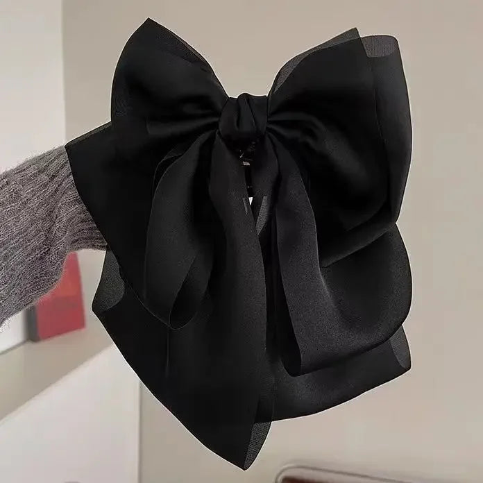 Barrettes à cheveux coréennes de grande taille pour femmes, accessoires pour queue de cheval haute