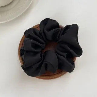 Silk Scrunchie Elastic Hair Bands Solid Color Women Girls Headwear Fashion Headband Ponytail Holder Hair Accessories