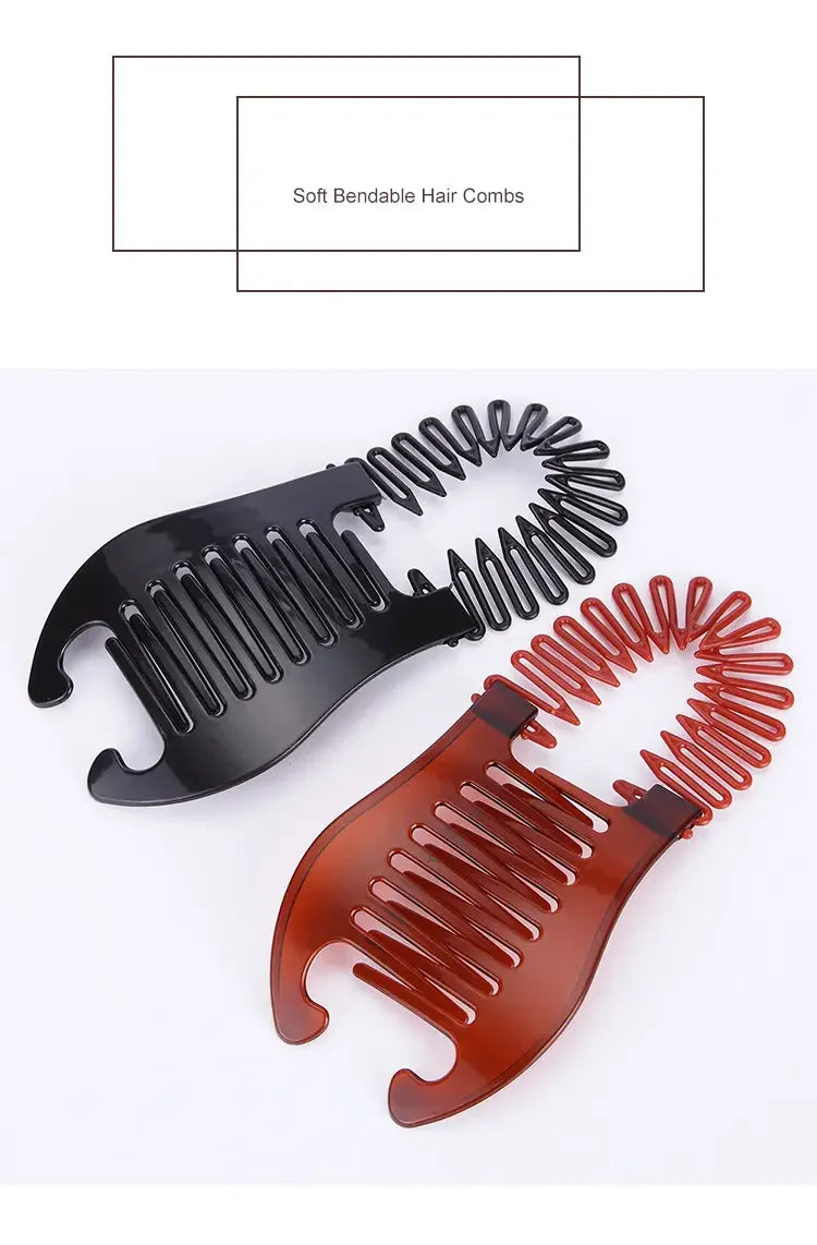 1pcs Elastics Hair Braider Banana Clip Black Scorpion Shaped Hair HoldingHairpin Ponytail Rubber Bands Hair Accessories Salon