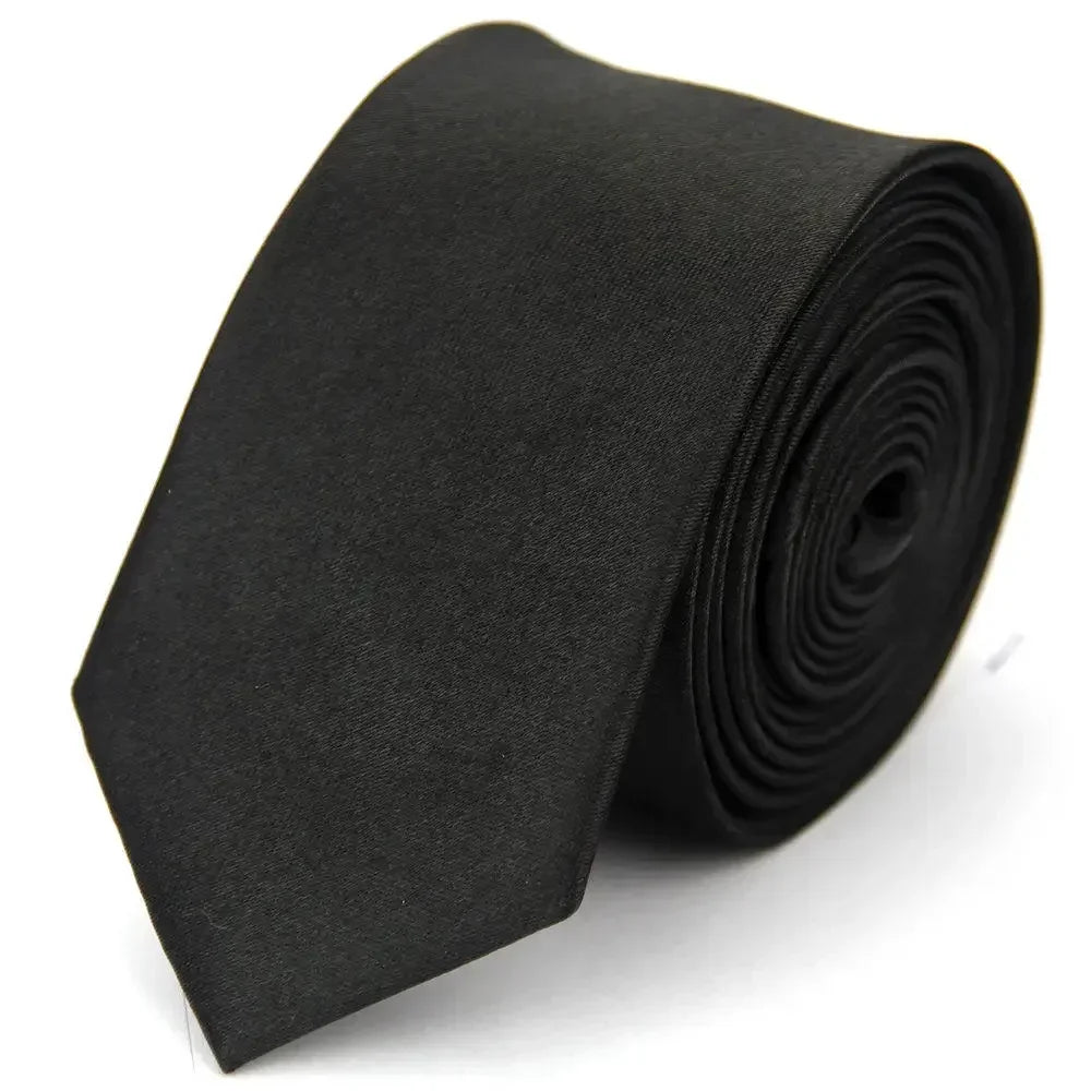 Narrow Ties for Men Women 5cm (2") Skinny Wedding Black Blue Red Pink White Purple Green Gray Piano Skull Slim Necktie