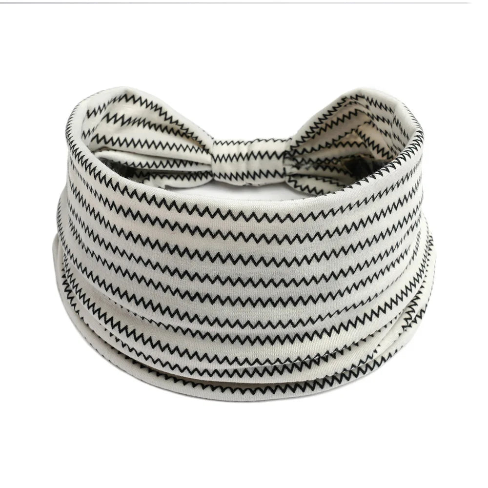 Bohemian Wide Cotton Stretch Headbands Women Headwrap Turban Headwear Bandage Hairbands Bandana Wide Headbands Hair Accessories