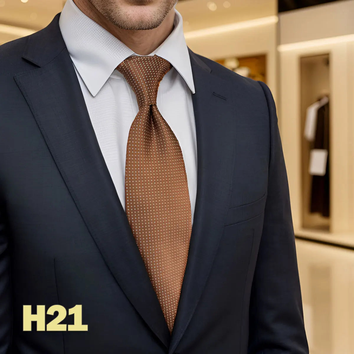 Cravates classiques jaunes et marron pour hommes, tenue de soirée, mariage, école, livraison directe