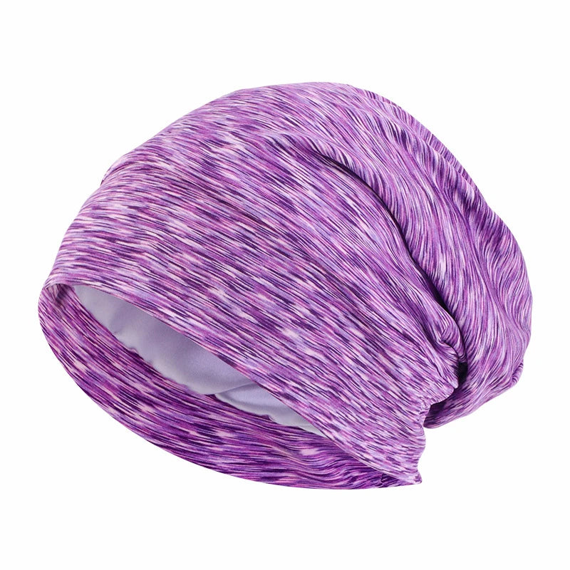 Bonnet de nuit unisexe doublé en satin pour femme et homme, bonnet de nuit ample pour soins capillaires, bonnet anti-chute, bonnet de nuit, couvre-chef