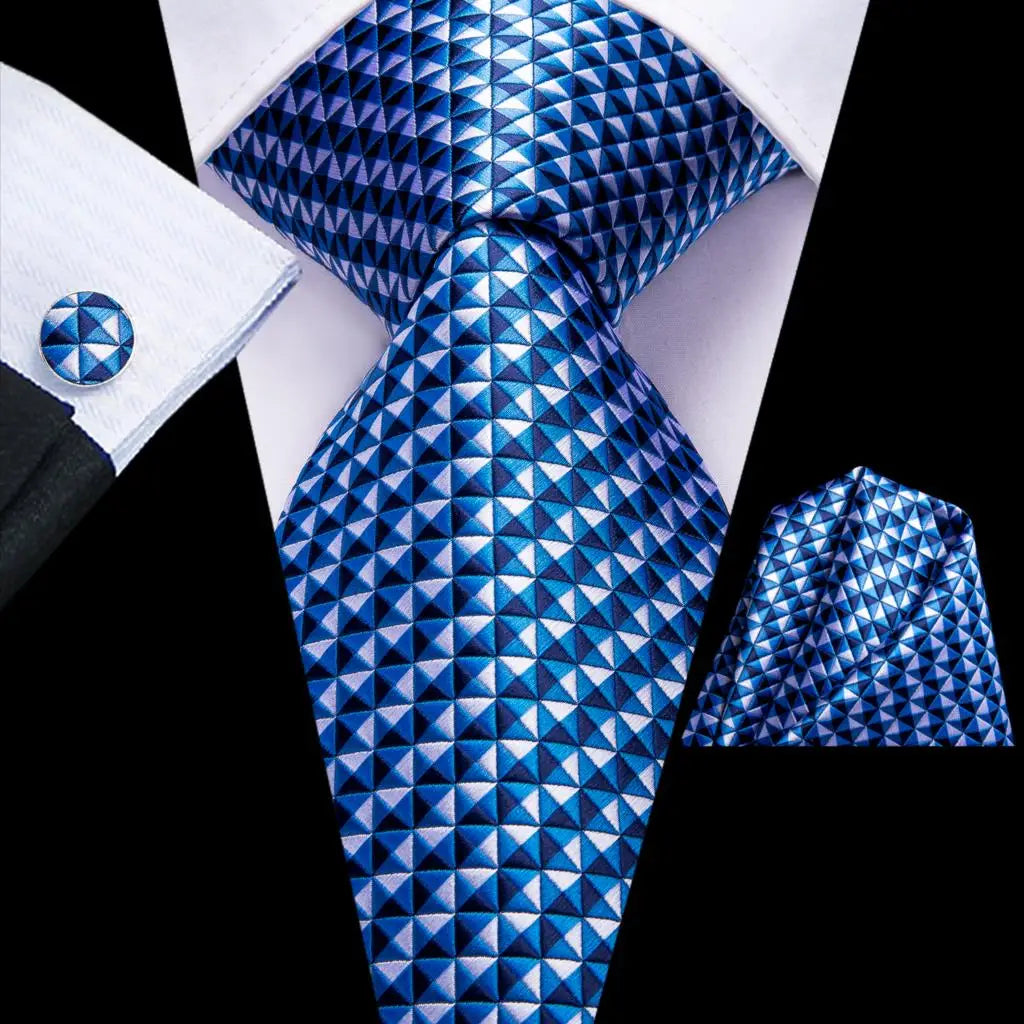 Hi-Tie – Cravate de mariage en soie violette unie à motif cachemire pour homme, ensemble de qualité avec boutons de manchette et mouchoir, cadeau tendance, livraison directe