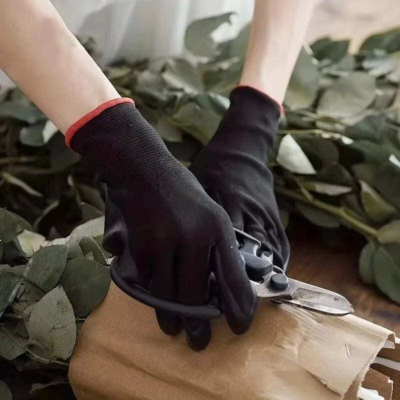 10 pares de guantes de seguridad duraderos: antideslizantes, resistentes al desgaste y con protección ESD para jardinería y carpintería.