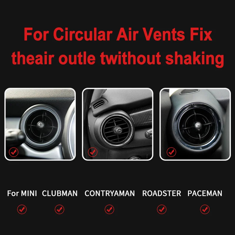 Car Air Vent Outlet Phone Holder For MINI Cooper F54 F55 F56 F57 R55 R56 R57 R60 R50 R52 R53 Car Mount Accessories 