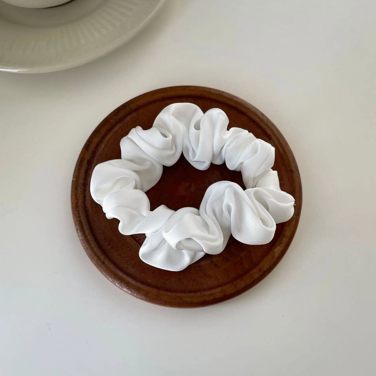 Silk Scrunchie Elastic Hair Bands Solid Color Women Girls Headwear Fashion Headband Ponytail Holder Hair Accessories