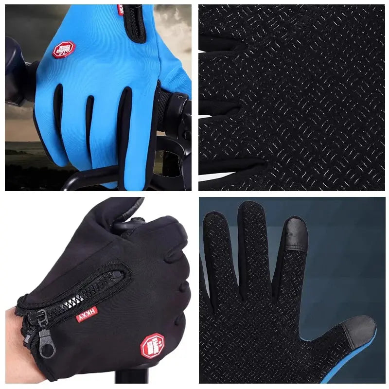 Gants de cyclisme d'extérieur, pour plus de chaleur et antidérapants en automne et en hiver