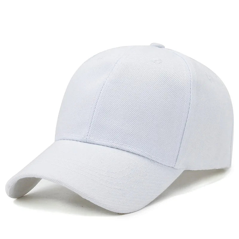 Casquette unisexe décontractée, unie, ajustable, à rabat, style hip-hop, pour homme et femme