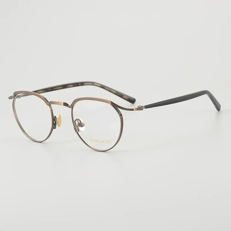 Top Quality Acetate Titanium Optical Glasses Frame Luxury Vintage Computer Eyeglasses Designer Ultra-Light Eyewear