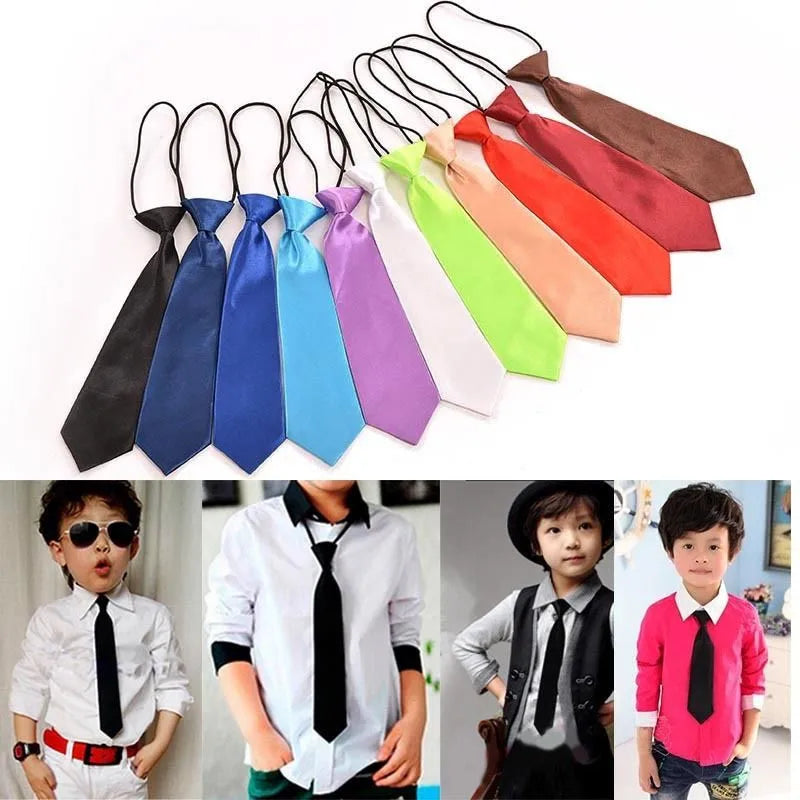 1 pièce, cravate classique tendance pour garçon, costume classique pour enfant, nœud papillon réglable, rouge, noir, blanc, pour enfant, 11 couleurs unies