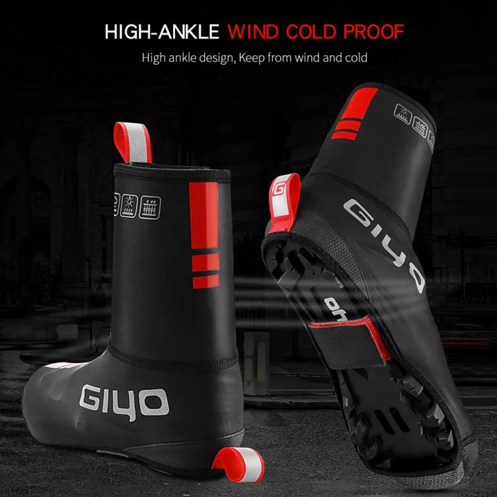 Giyo Neoprene Thermal Bicycle Overshoes Road MTB Bike Cycling Footwear Cover Unisex Bike Waterproof Cycling Shoes Cover