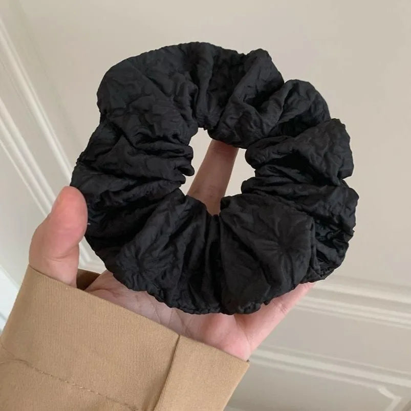 Chouchous élastiques pour cheveux pour femmes coréennes, couleur café, blanc, noir, pour filles et enfants, accessoires pour queue de cheval