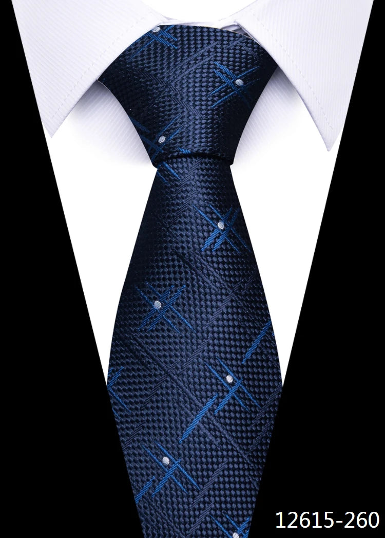 Cravate pour homme, nouveau design, vente en usine, offre spéciale, 7,5 cm, cravate, chemise à carreaux jaune, accessoires pour homme, anniversaire d'Abraham Lincoln