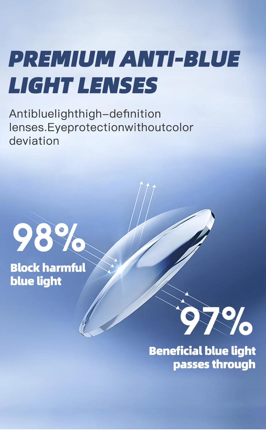 CAPONI Original Designer Men Glasses Frames Pure Titanium Business Eyewear Anti Blue Light Multifunctional Frame Glasses J23615
