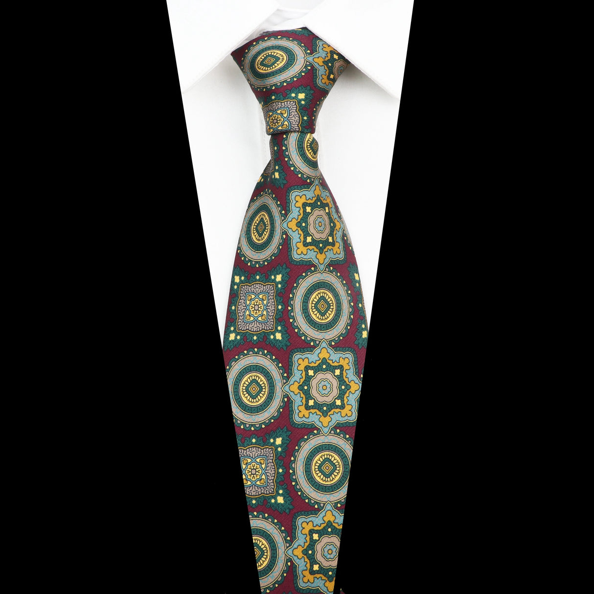 Cravate de luxe en soie imprimée fine de 7 cm pour homme, accessoire classique pour le bureau, les loisirs, les costumes et les fêtes de mariage