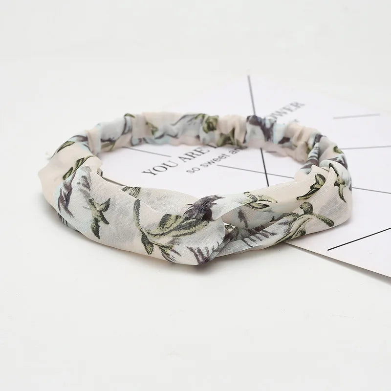 Women Headband New Fashion Hair Bands Bohemian Cross Elastic Hair Band For Ladies Black Purple Female Head band Hair Accessories