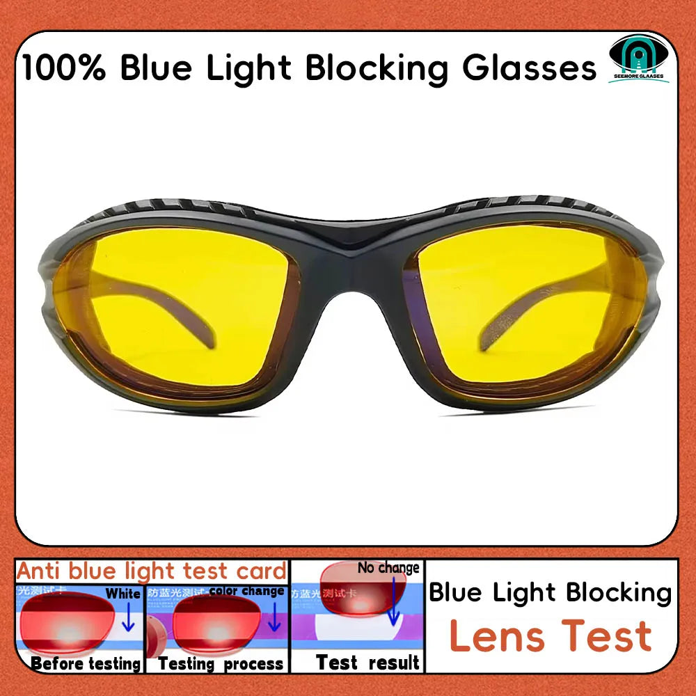 Red Lens,Orange Lens 100% Blue Light Blocking Goggles Glasses Gaming Glasses Anti fatigue fashion Phone Eyeglasses