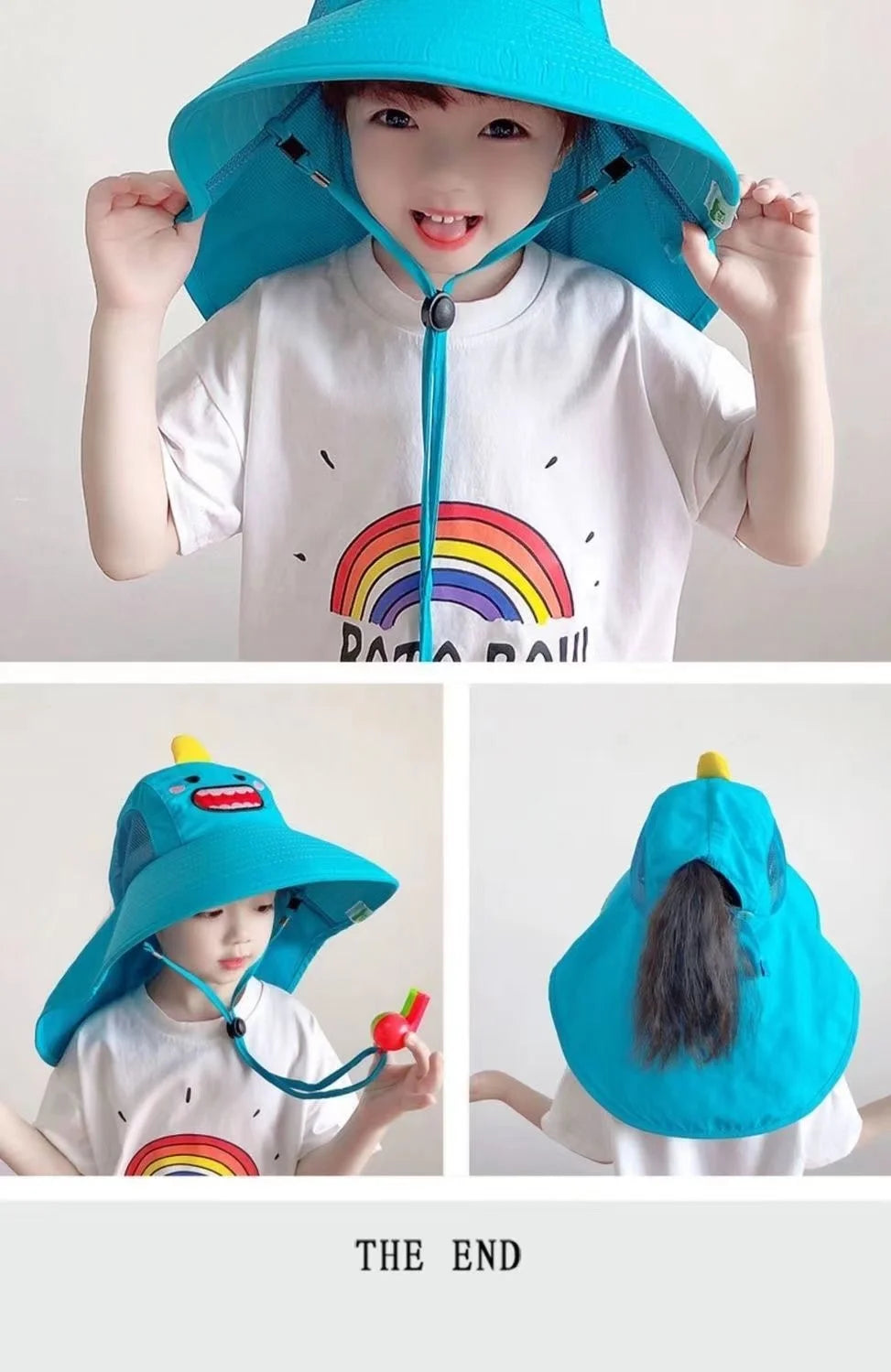 Kid Hat Summer Cap Sun Kindergarten Children UV Protection Baby Boys Girls Sun Caps Going Out Beach Large Brim Fisherman M9