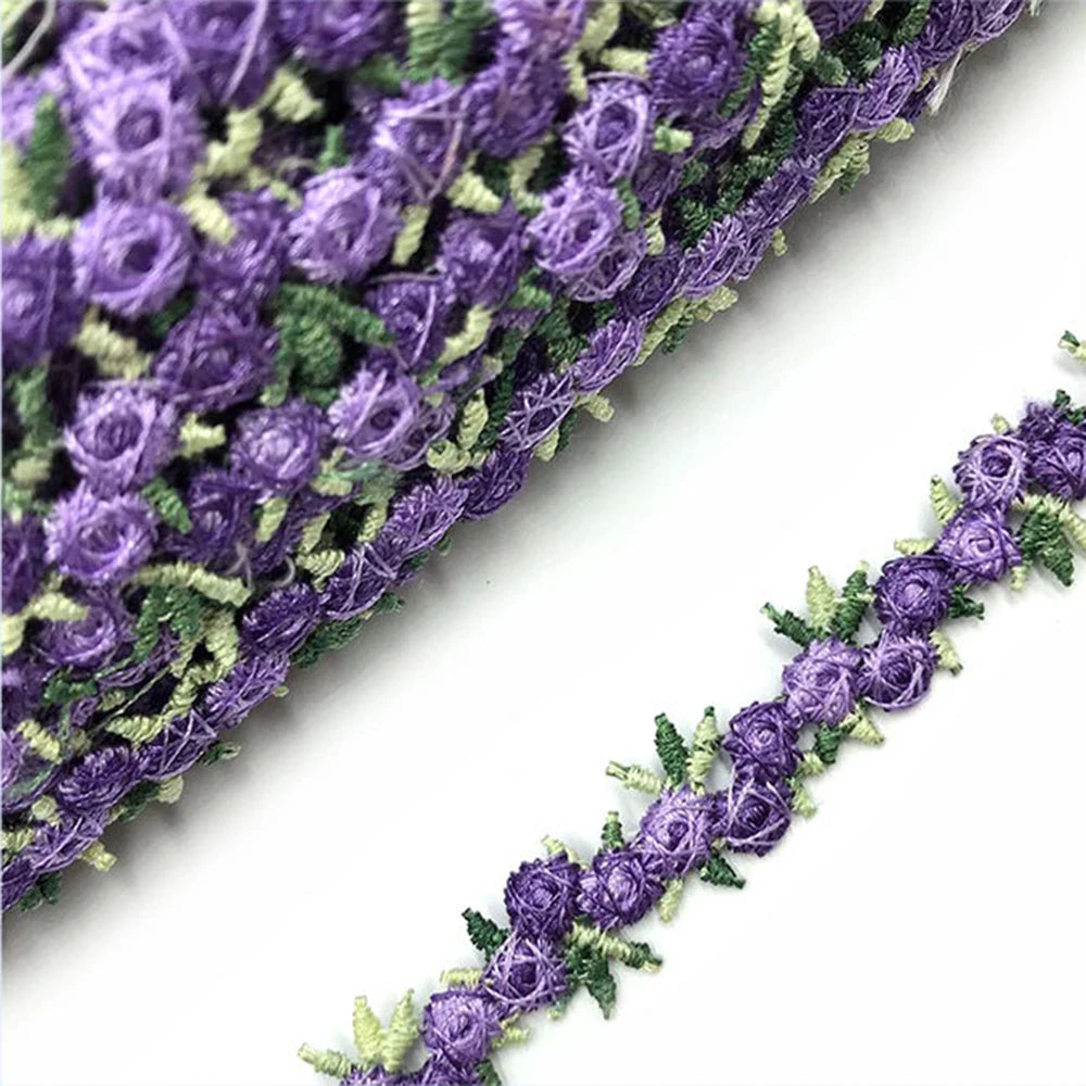 2 mètres/lot de dentelle florale brodée pour robe de mariée, rubans, garniture en tissu, bricolage, artisanat, couture, accessoires pour vêtements
