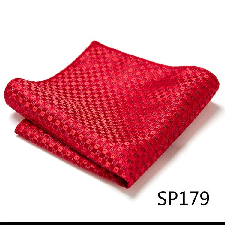 Pocket Square Handkerchief Nice Handmade Woven 100% Silk Hanky Pocket Square Printed hombre Pink Office Clothing accessories